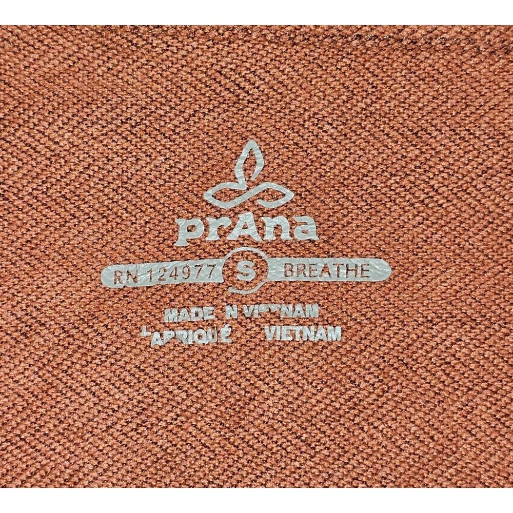 Prana Men's Brown Altitude Tracker 1/4 Zip Top Long Sleeve Size Small 1809 - Picture 6 of 13